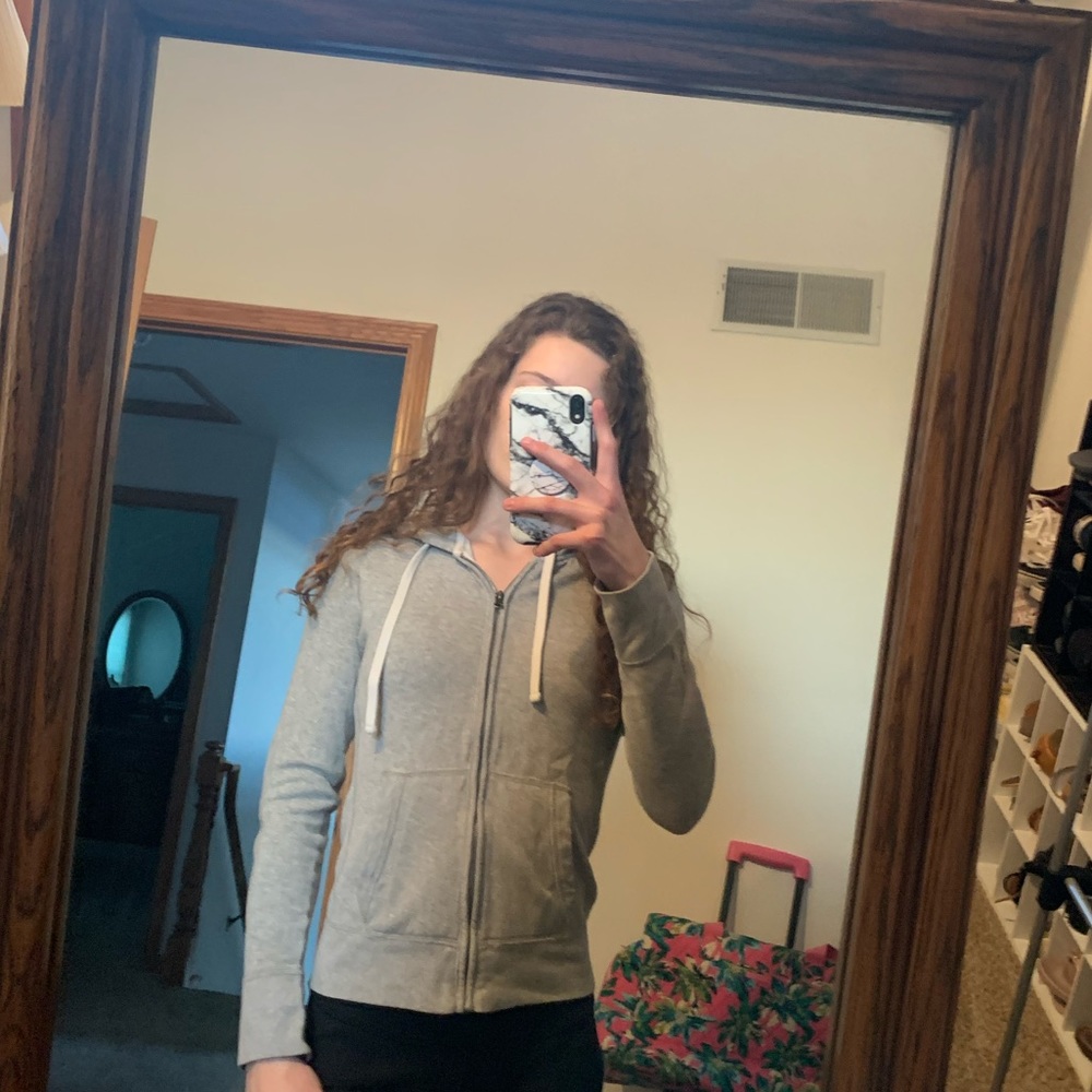 (3 for $15) Gray Mossimo Zip Up Hoodie!